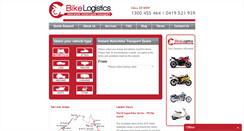 Desktop Screenshot of bikelogistics.com.au